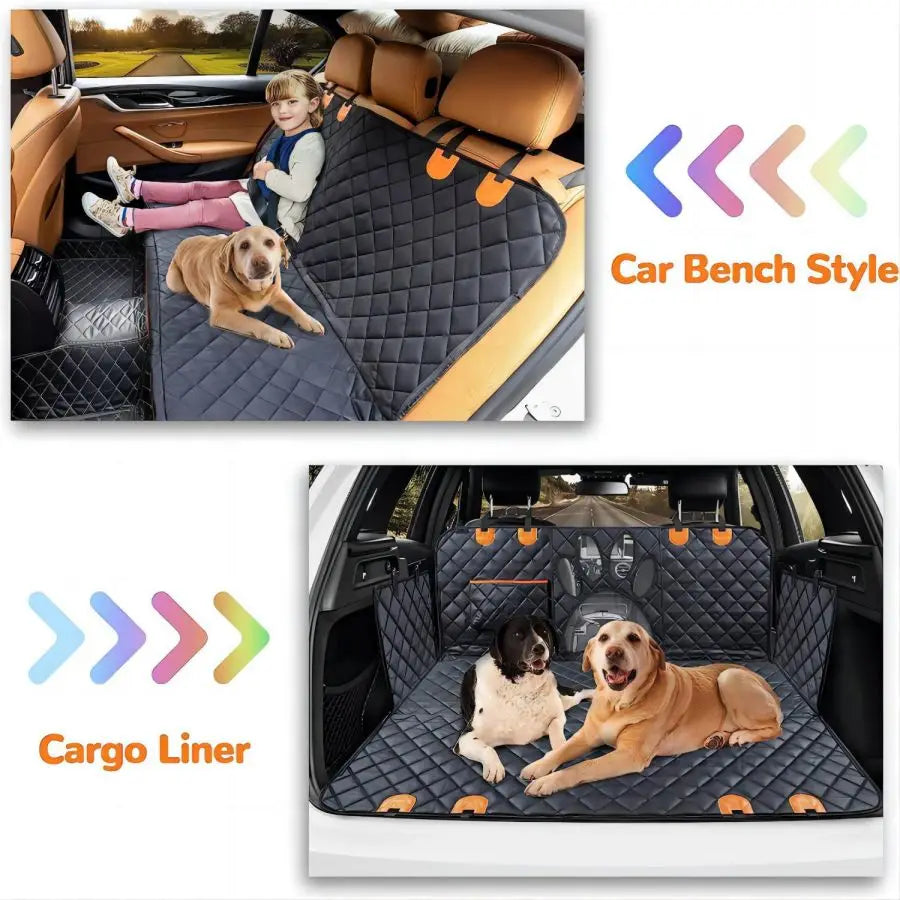 Dog Car Seat Cover - 100% Waterproof and Scratch Resistant 