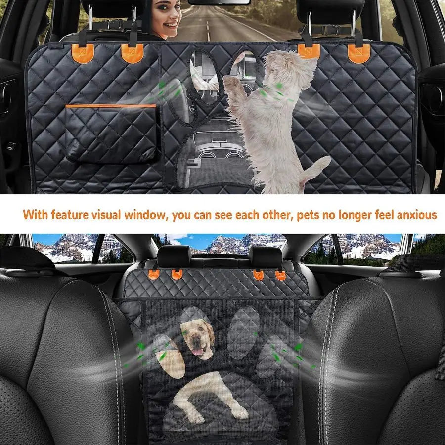 Dog Car Seat Cover - 100% Waterproof and Scratch Resistant 