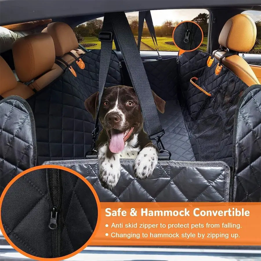 Dog Car Seat Cover - 100% Waterproof and Scratch Resistant 